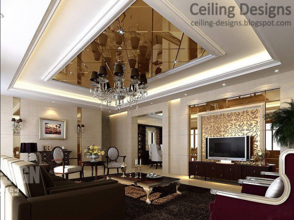 Home Interior Designs Cheap Tray Ceiling Design With Mirror