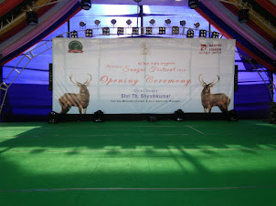 Main stage of Sangai Festival at Moirang in Manipur.