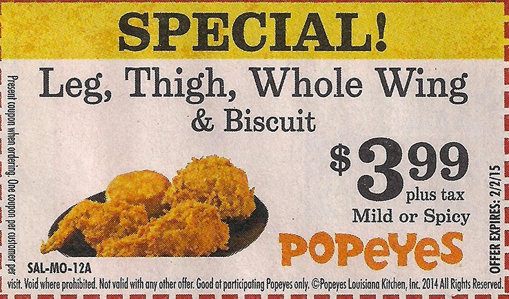 popeyes near me coupons