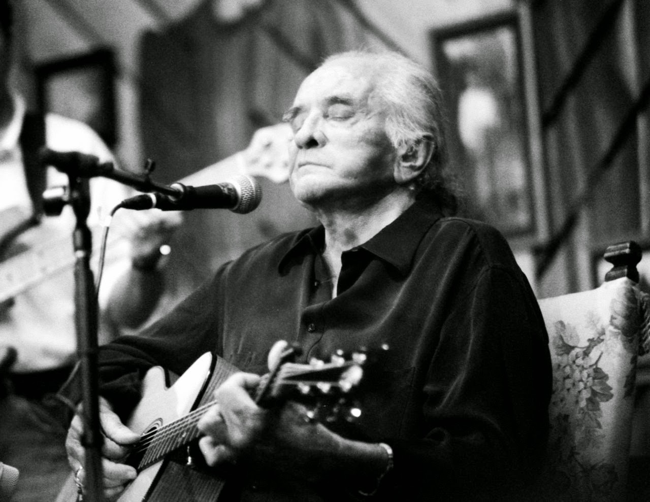 Johnny Cash en una de sus últimas actuaciones