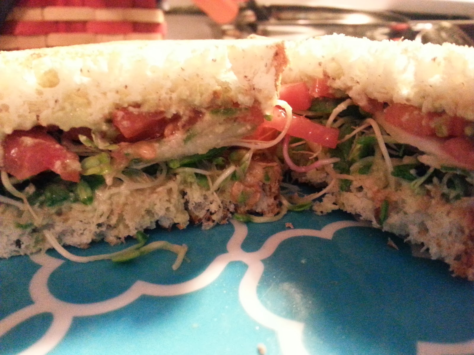 LPHJ Kitchen Veggie & Sprout Sandwich