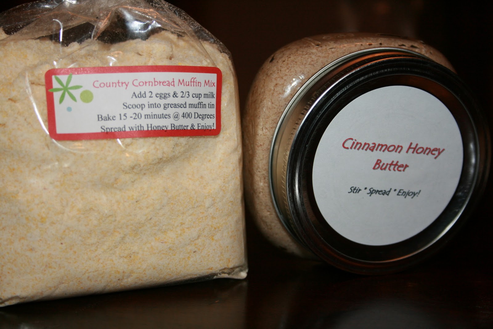 Glimmer And Grit Homemade Cinnamon Honey Butter & Cornbread Gift Idea