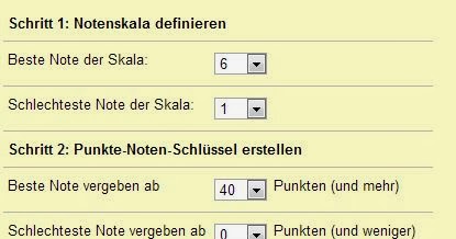 Schule Schweiz: Notenrechner