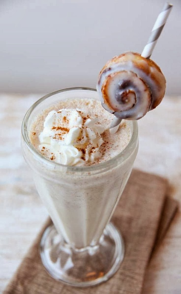 Very Best Pinterest Pins Cinnamon Roll Milkshake