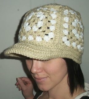 Sues Crochet and Knitting: Granny Square Cap and Bill ...