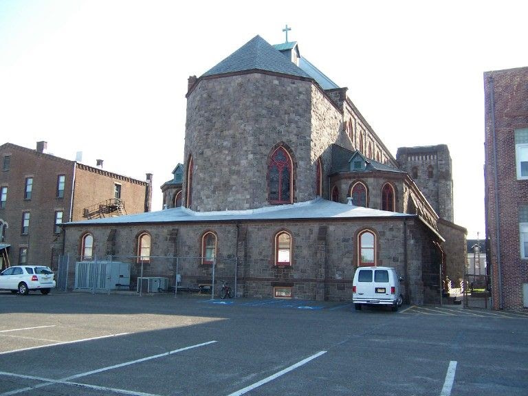 Macks Truck of Wisdom Immaculate Conception Church, A rear view, the Burg.