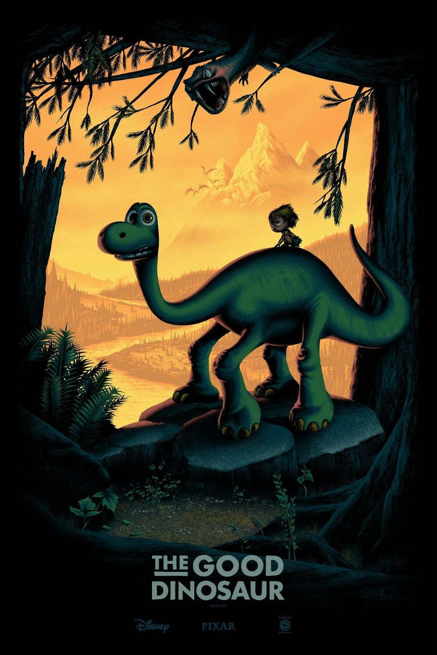 INSIDE THE ROCK POSTER FRAME BLOG Mark Englert The Good Dinosaur Movie