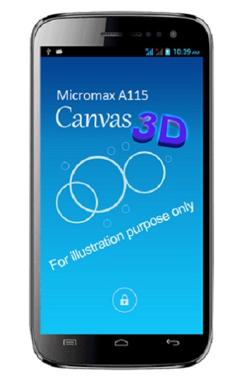 Micromax A115 Canvas 3D Micromax A115 Canvas 3D Spotted on Internet