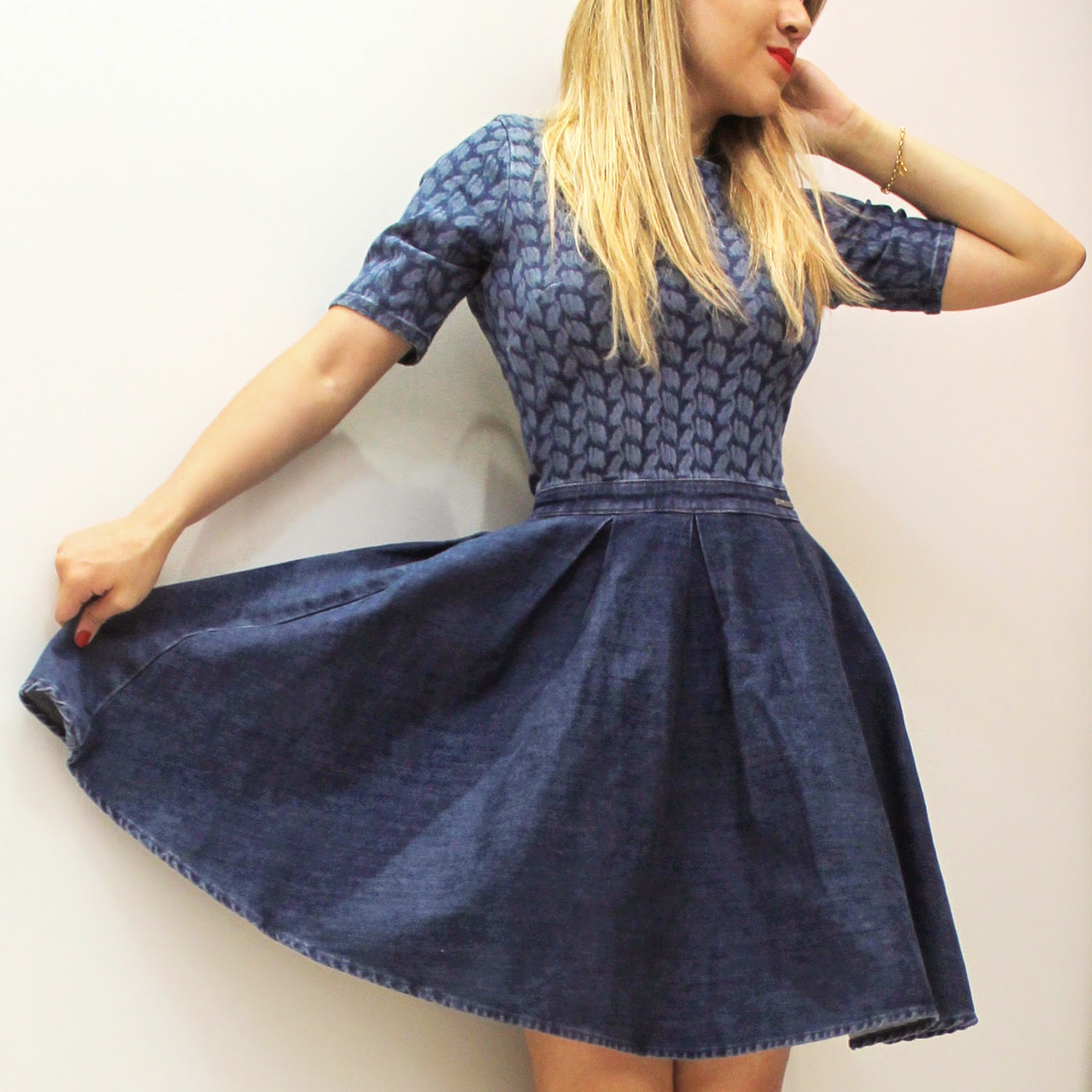 vestido jeans damyller