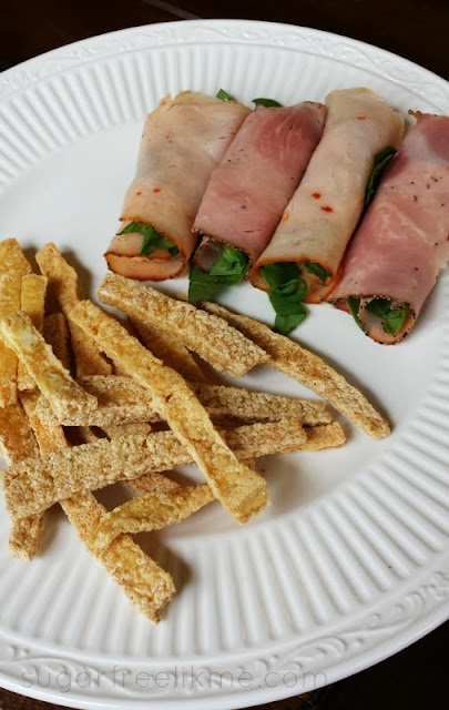 Low Carb Lunch or Snack: Deli Roll Ups