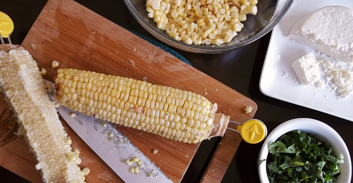 Simple Chipotle-Lime Grilled Corn Recipe made in the oven with 6 ingredients! #AmericasFarmers #ad