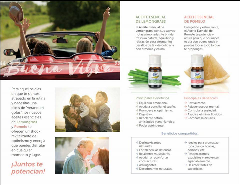 LANZAMIENTO DUO BUENA VIBRA ACEITE DE LEMONGRASS Y POMELO SwissJust