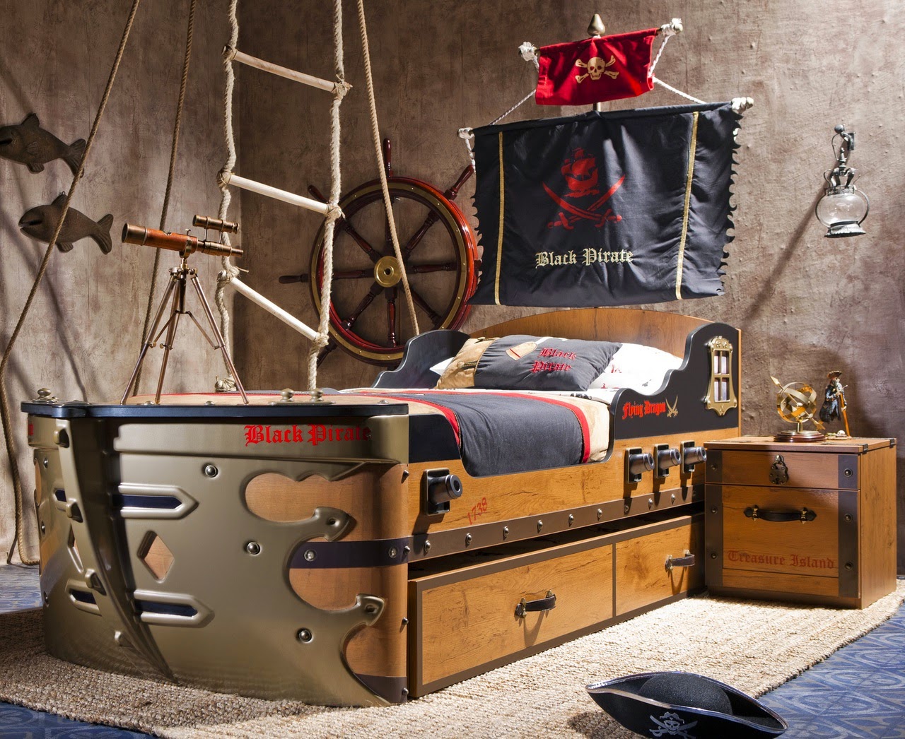 Sedjaron Kids Bedroom Design Pirate Style