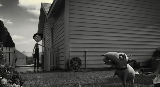 Frankenweenie 2012 Tim Burton 3D stop motion animated film remake of 1984 short film frankenweenie boy resurrects dog zombie dog