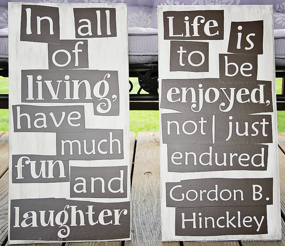 See Sew and Seedlings Quote Board DIY