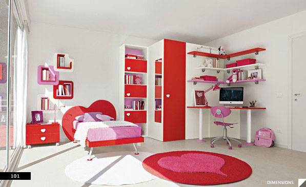 Red Theme Fitted Bedroom Red Theme Fitted Bedroom