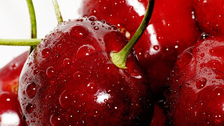 Delicious Fresh Red Cherries HD Wallpaper