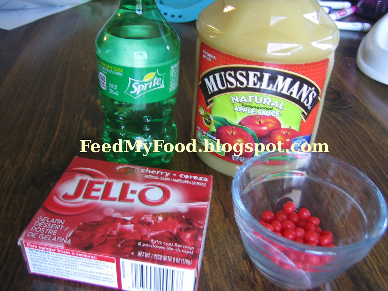 FeedMy Grandmother's Cinnamon Applesauce Jello FeedMyFood... because