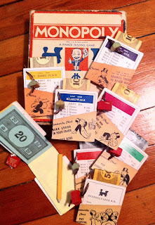 Upcycled Monopoly Notepads by Stein Your Florist Co.