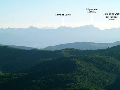 Panoràmica cap a llevant des del cim del Puig de la Caritat Panoràmica cap a llevant des del cim del Puig de la Caritat