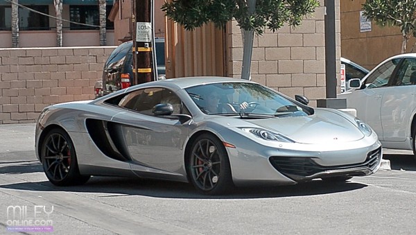 Garage Car Miley Cyrus Photographed In A Mclaren Mp4 12c