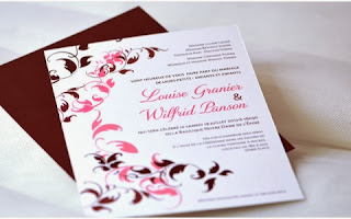 Carte mariage diner Carte mariage diner