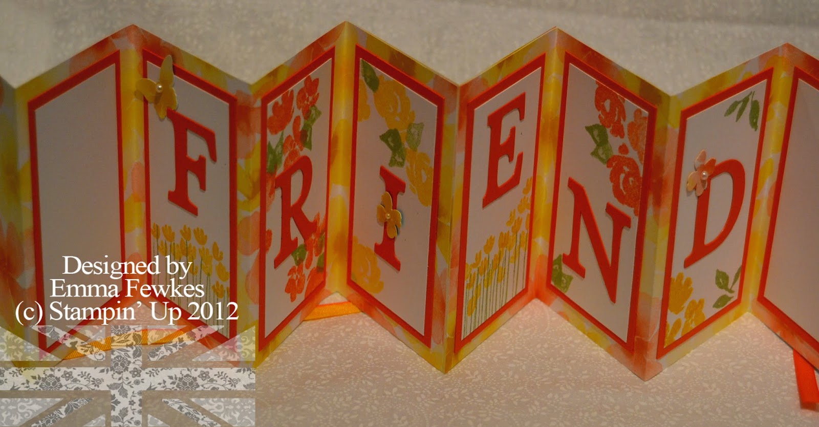 Lady & the Stamp Concertina Cards