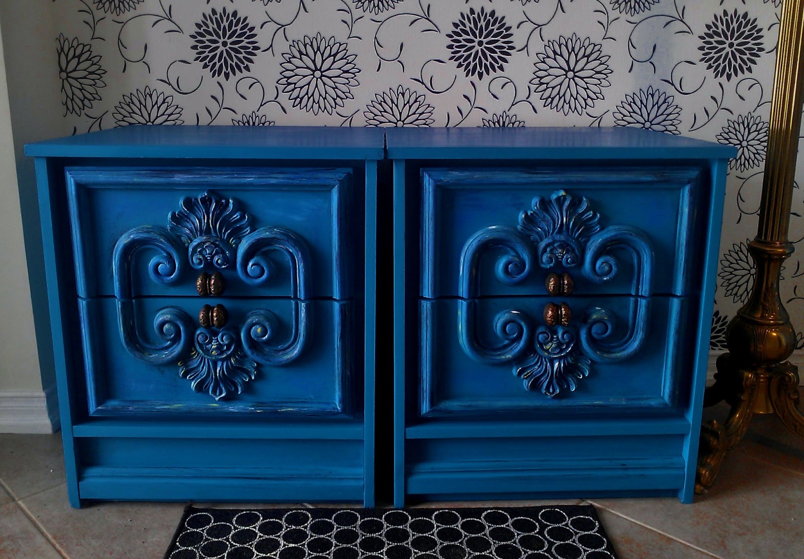 Retiqued by Rae Bond Turquoise End Tables