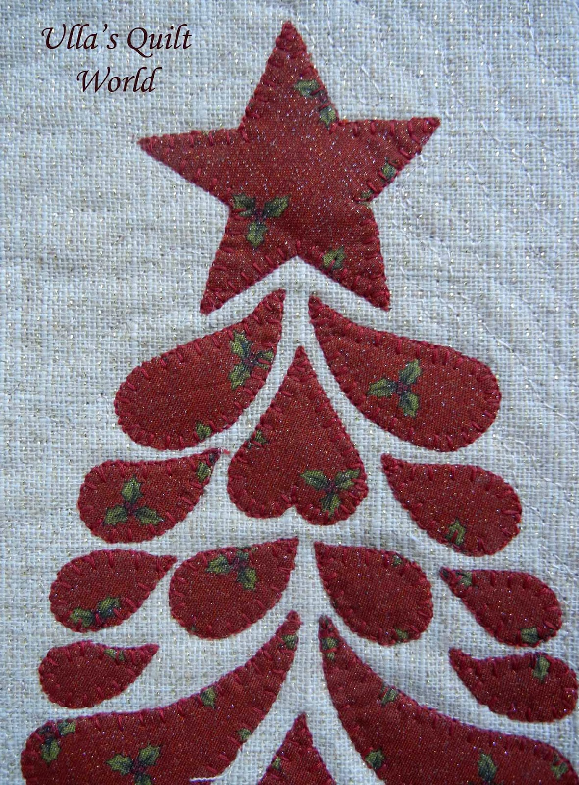 Ulla s Quilt World: Christmas tree Quilt