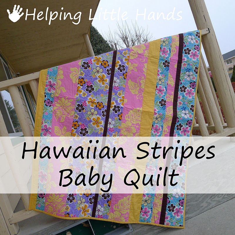 Pieces by Polly Hawaiian Stripes Baby Quilt