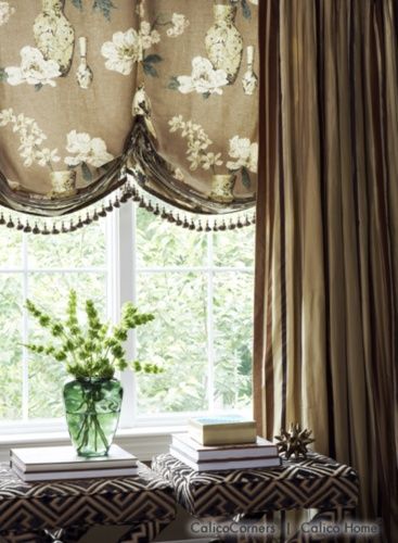 Curtains Ideas chinoiserie curtains : Chinoiserie Chic: Balloon Shades