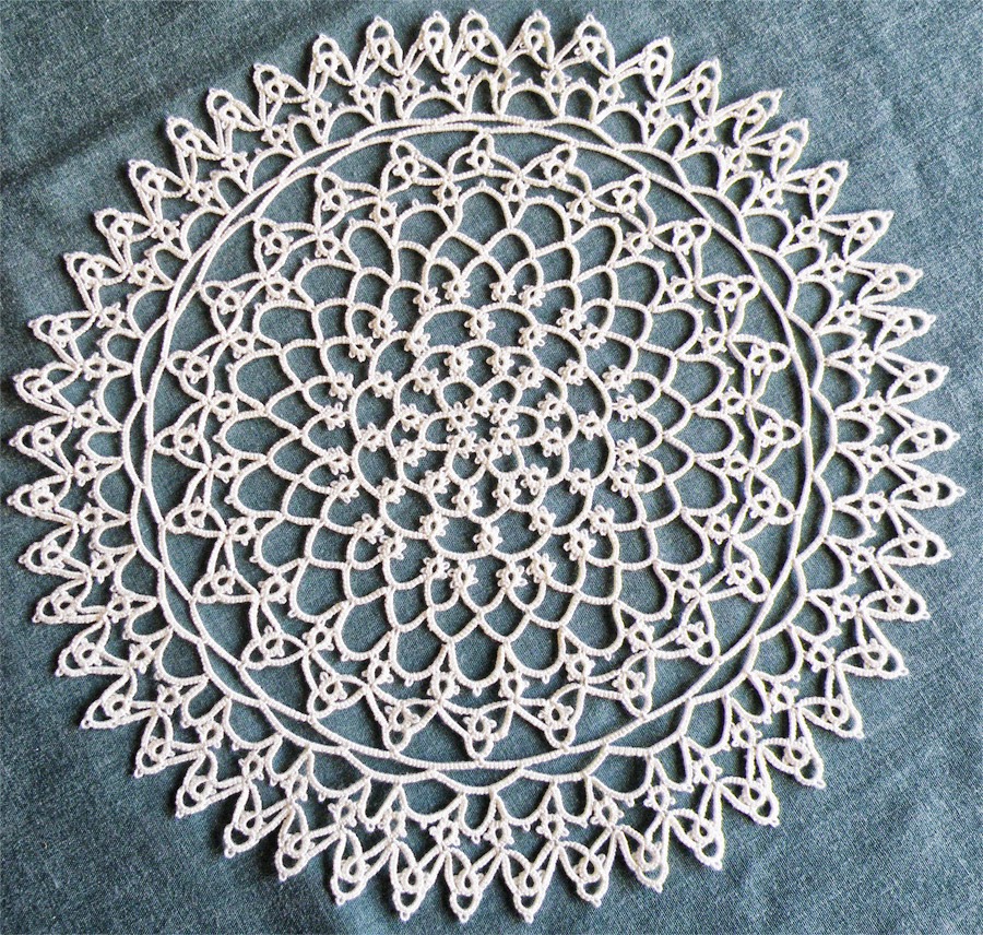 Tattyhead Split chain doily completed