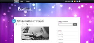 Faustina Blogger Template