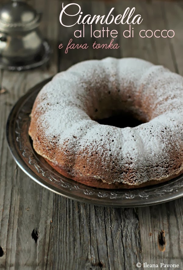ciambella al latte di cocco e fava tonka