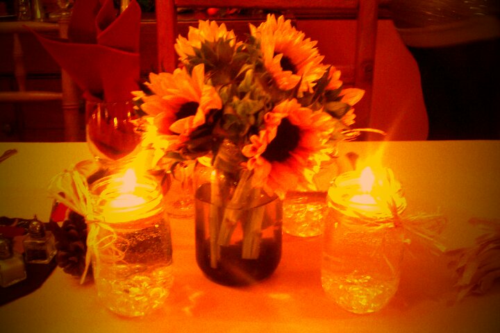 Low Sunflower Centerpiece : Floating sunflower centerpieces