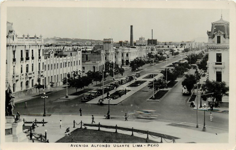 Antigua Avenida Alfonso Ugarte de Lima Perú La Avenida Alfonso
