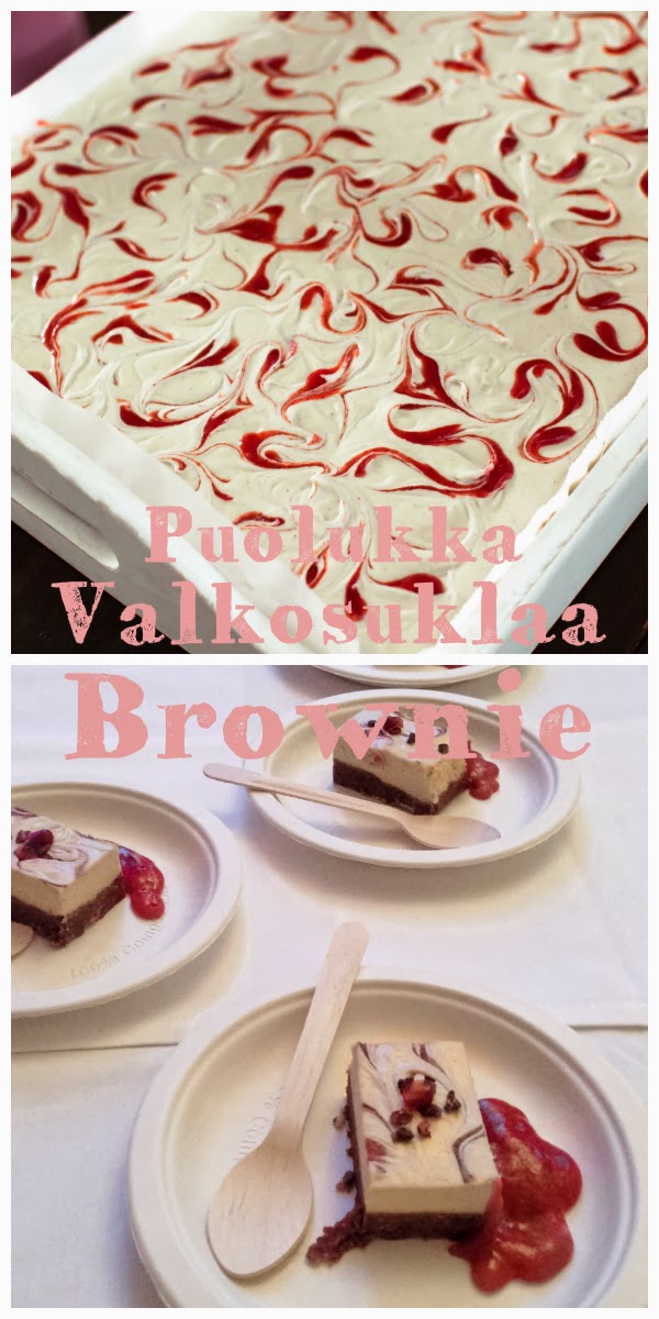 Puolukka-valkosuklaa Browniet (Raw + Video)