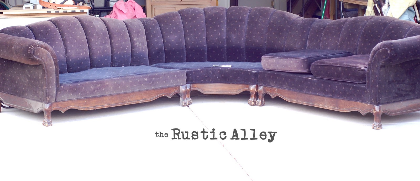 The Rustic Alley Story Of Claw Foot Couch My Client Bought This Couch At Goodwill 3 Years Ago An Has Had It In Her Garage Ever Since I Love She Is Going To Transition Into Family Room