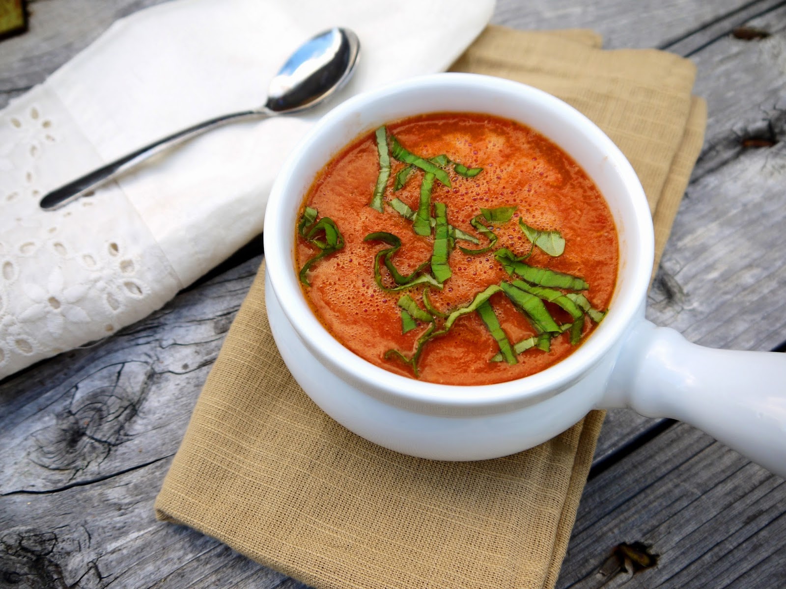 Eighty Twenty 80 Tomato Basil Soup {from no saltadded canned tomatoes}