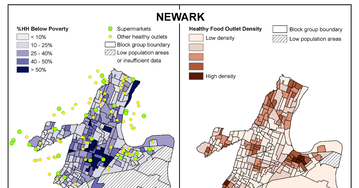 Places and Spaces Food deserts in NJ