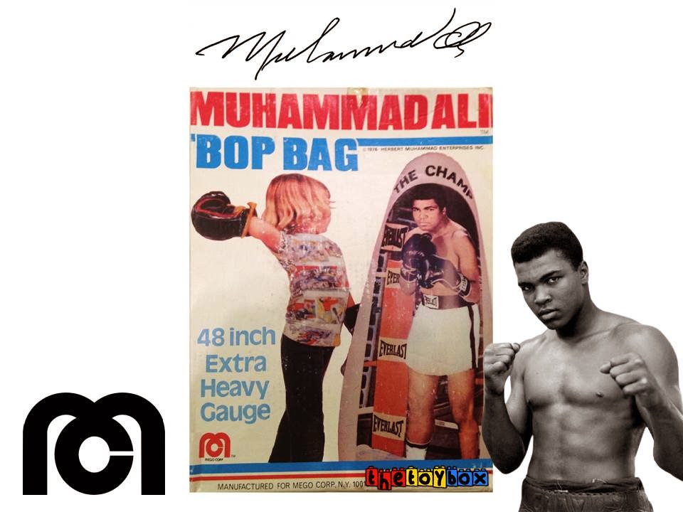 Mego Muhammad Ali and a Barbie thermos