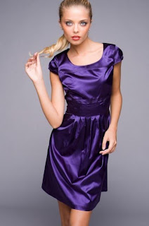 vestido social de seda