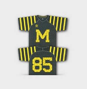 Image of Michigan "retro" jersey is leaked to the media. Image of Michigan "retro" jersey is leaked to the media.