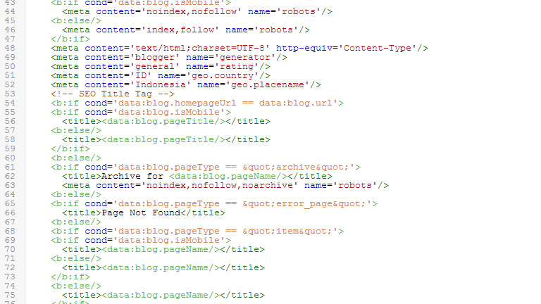 Meta Tag Untuk Blogger Meta Tag Seo Friendly