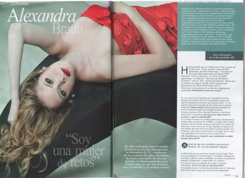 Alexandra Braun Waldeck (Miss Earth 2005/Venezuela) Kalor+magazine+2