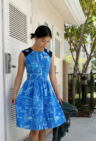 Clone Wars dress made from kids' bed sheets