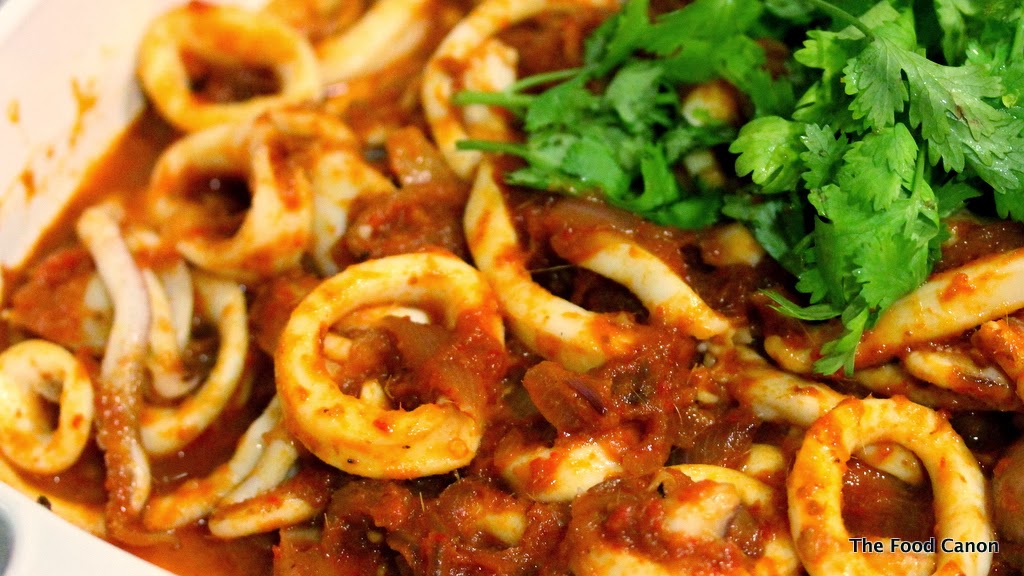 Sambal Sotong (Squid cooked in Chilli paste) The Food Canon