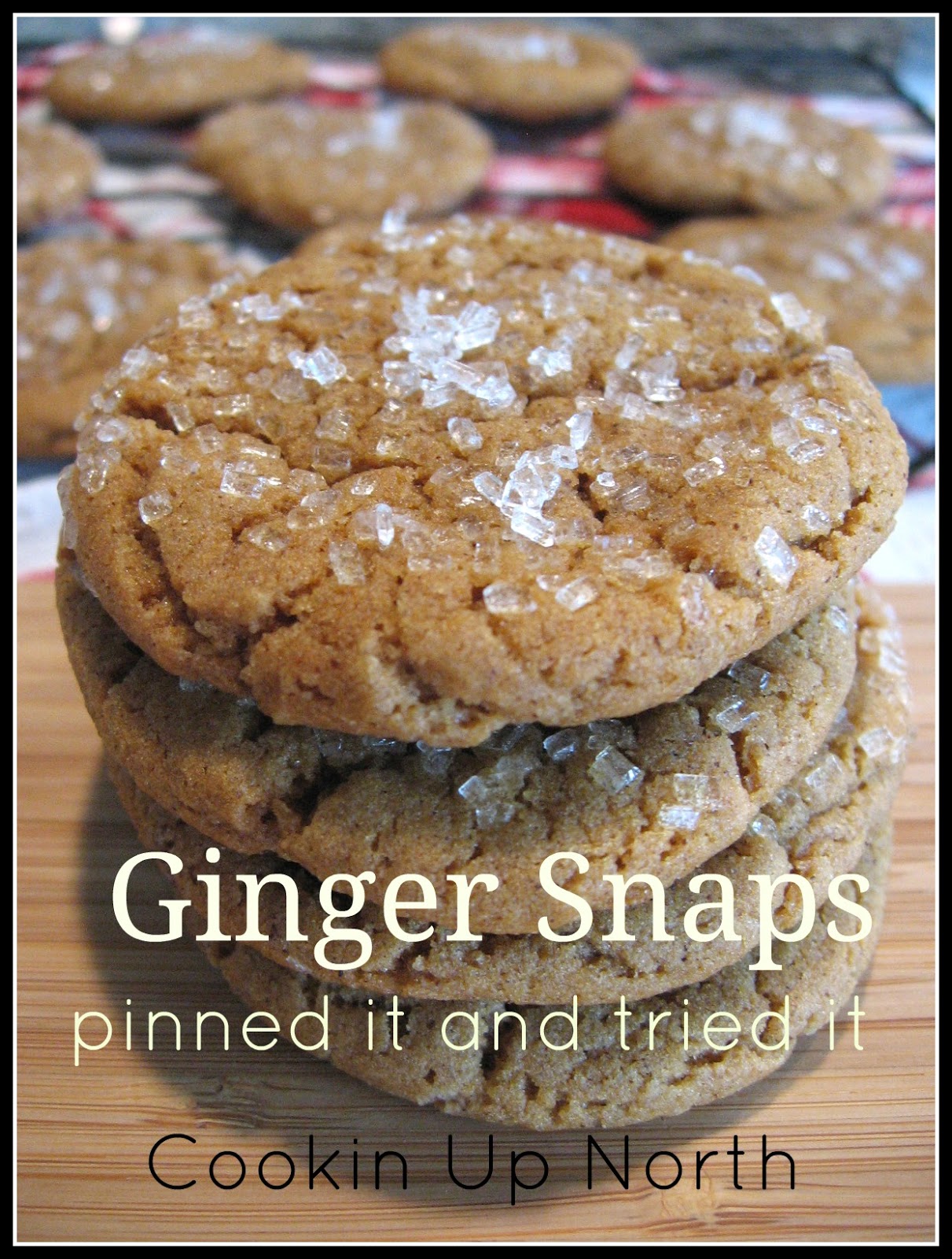 cookin' up north Ginger Snaps made with oil, no butter...pinned it and