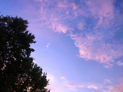 clouds at nearly sunset