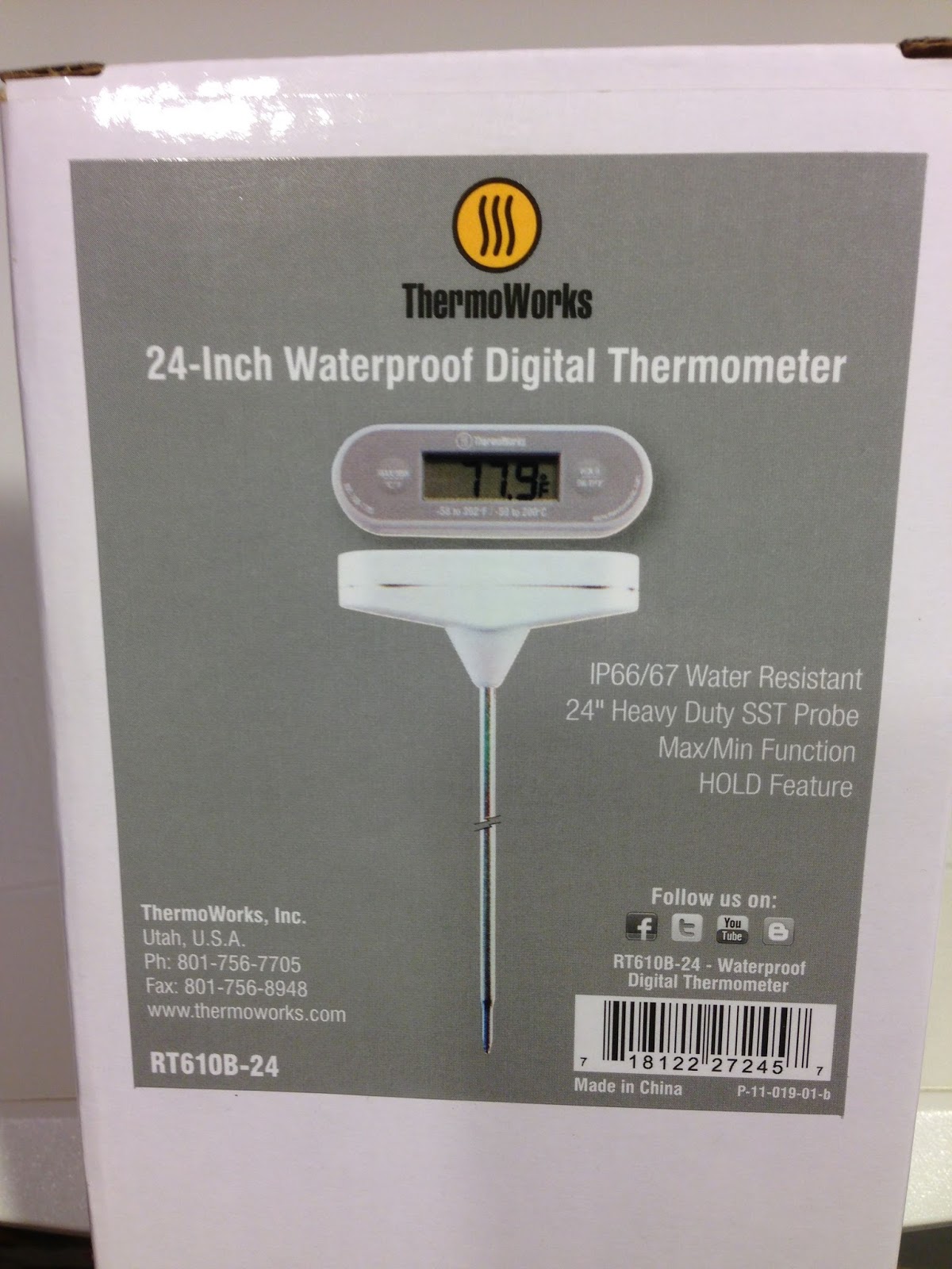 A Look At 12″ and 24″ Digital Thermometers from ThermoWorks Homebrew
